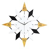 Wanduhren aus Holz, leise, nicht tickend, batteriebetrieben, Landhausstil, dekorativ für Wohnzimmer, Küche, Zuhause, Badezimmer, Schlafzimmer, leicht zu lesen, 58,4 cm