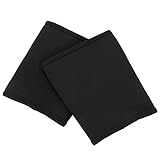 SENECESLI Schlankheits-Armbandagen mit Innenfutter Zur Fettverbrennung und Schweißabgabe, für Training und Fitness, Schwarz + Gelb, 2 Stück (M)