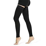 Beister kompressionsstrümpfe damen & Herren medizinisch oberschenkel, Firm 20-30 mmhg Unterstützung Strümpfe mit Dot Silikonband, Oberschenkel Footless Compression Stocksfür Krampfadern, Ödeme