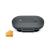 Wilfa JOY Double Waffeleisen I 1.500 Watt I 2x18cm große Herzwaffeln I 5 Temperaturmodi I Mit Alarm-Glocke I Inkl. Teig-Löffel (schwarz)