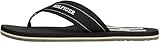 Tommy Hilfiger Herren Flip Flops Padded Beach Sandal Zehentrenner, Schwarz (Black), 43