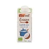 EcoMil Cuisine Kokosmilch, 200 ml (Packung mit 6)