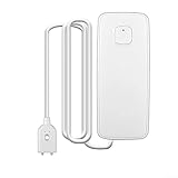 RANRAO Wasseralarmsensor, WiFi-Wasserleck-Detektor, Überlauf-Hochwasseralarm, weiß, Sprachsteuerung, Smart Life & Tuya kompatibel