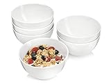 Sänger | Müslischalen Sunfort in Weiß, 6-teiliges Müslischalen Set aus Porzellan, Müsli, Teller Tief 550 ml | PREMIUM COLLECTION