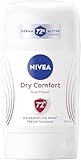 NIVEA Dry Comfort Deo Stick, Anti-Transpirant mit 72h Schutz gegen Schweiß und Geruch, Deodorant ohne Ethylalkohol für ein trockenes Hautgefühl (50 ml)