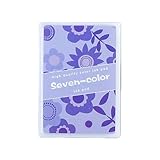 Tragbare Pads in 7 Farben, waschbar für Kinder, Fingerabdruck, Studenten, Schule, Zuhause, Gummistempel, Scrapbooking-Pads für Kinder, Fingerabdruck, Stoff, Stempel, waschbare Pads für