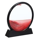 Kisangel Treibsand Bewegliches Sandkunstbild Mit Kreislaufbewegung Entspannende Tischdekoration Hochwertiges Design Für Heim Und Bürogestaltung Schwarzer Rahmen