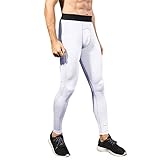 Generisch Leggings Herren Lang, Laufhose Leichter Atmungsaktives Kompressionshose Schnelltrocknende Sportleggings Slim Fit Cooler Sporthose Fitness Radfahren Sweatpants Yoga Training Herrenhose