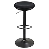 IWMH Stehhocker Höhenverstellbar, Stehhilfe Ergonomischer Bürohocker, 360° Drehbarer Stehhilfe ohne Rückenlehne, hocker für Büro, Schlafzimmer, Küche, Wohnzimmer (Schwarz)