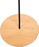 small foot Tellerschaukel mit Kletterseil „Black Line“, Kletterschaukel für Kinder und Erwachsene, ab 3 Jahren, 12406