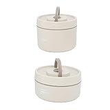 Asixxsix Lunchbox, AuslaufschaLerer, Stapelbarer, Isolierer Edelstahl-lunch-benäler, Tragbare, Runde -Box MIT Deckel und Thermotasche für (2 Karton)