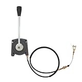 Gashebel mit griff Bowdenzug für rasenmäher roller boot motorrad rasentraktor bagger rüttelplatte gasbowdenzug universal mit Hebel Regulierhebel Gaszug (10m Kabellänge)