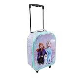 Undercover - Frozen Kinder Trolley - geräumiges Hauptfach - idealer Reisebegleiter - verstellbare und fixierbare Teleskopstange