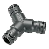Gardena Profi-System-Y-Stück: 2-Wege-Schlauchabzweiger innerhalb des Profi-Systems, für die gleichzeitige Bedienung zweier Ausbringgeräte (3/4 Zoll)