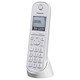 Panasonic KX-TGQ200GW CAT-iq Telefon (schnurlos, CAT-iq 2.0 kompatibel, Freisprechmodus, Anrufersperre, Eco-Plus, digitales Telefon) weiß