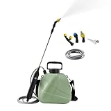 Elektrischer Gartensprüher, 3,8 l, Drucksprüher mit verstellbarer Düse für Garten, Outdoor, Rasen, Gewächshaus, Tierpflege