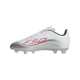 adidas Unisex Kinder F50 Messi Club Firm Ground/Multi Ground Football Boots Kids, FTWR White/Lucid red/Silver met., 31 EU