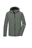 killtec Jungen Softshelljacke/Outdoorjacke mit Kapuze KOS 143 BYS SFTSHLL JCKT, oliv, 164, 43255-000