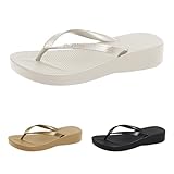 Generisch Dicker Sohle Cool Drag Flip Flops Damen Elegant Flache Sommer Zehentrenner Sandalen Badeschuhe Weich Robuste Und Bequeme Sommerschuhe Strandschuhe Badeschlappen