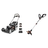 WORX WG749E Akku Rasenmäher 40V (2x20V) & WG163E.9 Akku Rasentrimmer 20V – Rasen