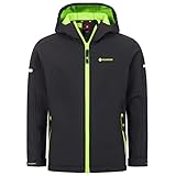 Höhenhorn Cledo Kinder Softshelljacke Kids Schwarz/Grün Gr. 152