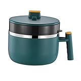 Warmhm Große Kapazität Lunchbox mit Deckel Isolierte für Instant Nudeln Tragbarer Behälter für Schule Büro und Reisen Grün mit Ergonomischem Griff und Praktischem Design