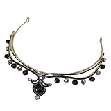 COLLBATH Brautkrone Strass Diadem Stirnband Leichtes Haarschmuck für Damen und Mädchen Fest Sitzende Tiara für Hochzeit Geburtstag und Festliche Anlässe
