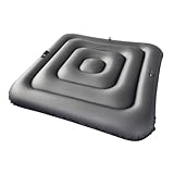 BlissfulAbode Energiesparende, aufblasbare Abdeckung für 135 cm große Badewannen, schnell aufblasbar, PVC und multifunktionaler Schutz, Schwarz A