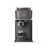 Philips Baristina Espressomaschine - Real Espresso- made simple. Kompakte Kaffeemaschine- Schwarzgrau mit schwarzgrauem Siebträger- 16-bar-Pumpendruck- automatisches Mahlwerk- Cafe Crema (BAR300/60)