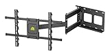 FORGING Mount TV Wandhalterung mit 920 mm Extra Langem Gelenkarm mit Höheneinstellung in 3 Stufen Ecke TV Halterung für 37-86 Zoll LCD/LED/OLED Fernseher bis 60 kg, Max. VESA 600x400 mm