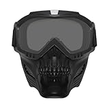 Beschlagsichere warme Schutzbrille – abnehmbare Motorradbrille, Anti-Beschlag-Maske, Airsoft-Brille, Dirtbike, ATV, Motocross-Brille für Männer, Frauen, Jugendliche, Allwetter-Brillen für Fahrer