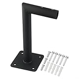 Stahlhalterung für Wetterfahne, mit L-Rohr-Design für Installationen