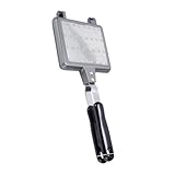 Holibanna Waffelbackform Aus Aluminiumlegierung Nicht Haftend Für Sandwich Waffeln Zu Verwenden Für Gasherde Mit Wärmeisolierendem Griff Und Tragfähigem