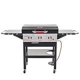 Char-Broil Gasgrill Plancha Griddle 3400 - Grillplatten-Gasgrill, Abfluss & Fettauffangschale, Elektronische Zündung, Deckel - Ideal für draußen, Garten, Terrasse