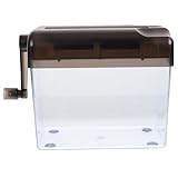 KAILIKETIY Praktischer Hand Aktenvernichter für Büro Manuell Betrieben für Sichere Zerschlagung von Finanzunterlagen aus Hochwertigem Material und Langlebig