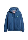 Superdry Herren Essential Kapuzenjacke mit Logo Saphir Nacht M