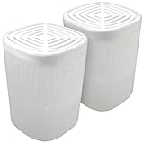 Sichler Haushaltsgeräte Luftentfeuchterboxen: 2er-Set Befüllbarer Luftentfeuchter f. Granulatblöcke, 6x450g Granulat (Feuchtigkeits-Absorptions-Patronen, Entfeuchter)