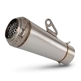 L Kompatibel Mit MT03 Für R15 Motorrad-Schalldämpfer-Auspuffrohr Universal 60 Mm Motorrad-Auspuff-Schalldämpfer-Rohr Endrohr