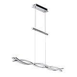 Briloner Leuchten LED Pendelleuchte, Pendellampe dimmbar via Wandschalter, 1890 Lumen, 6 W, Aluminium