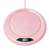 Kleine Heiztasse, elektrische Getränke-Heizmatten, USB-betrieben, beheizte Untersetzer, ABS-Textur, geeignet für Büro und Zuhause