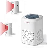 S SELDORAUK Bewegungsmelder Hundegebell, Hund Barking Alarm, 110dB, 6 Hundebellen, Drahtlos Infrarot,Besucher Erinnerung,Einschüchtern Dieben,Wildtieren Für Innenhof,Haus(1Empfänger+2Detektor)