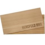 Bergfeld BBQ – 2 Stück XL Zedernholzbrett zum Grillen – Räucherbretter aus 100% natürlichem US Western Red Cedar Holz – mehrfach verwendbar – für besonderes Grillaroma
