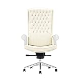 WJMLS Chefstuhl, luxuriöse High-End-Leder-Executive-Sitz, liegende ergonomische Bürostühle, Einstellbarer Hub-Swivel-Computerstuhl