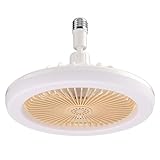 Deckenventilator mit Lichtern, LED Deckenventilator Innen mit Fernbedienung, 3 Farbwechsel-Lichter, 3 Geschwindigkeiten; Geeignet für kleine Schlafzimmer, Garagen (Color : W