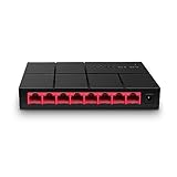 Mercusys MS108G 8-Ports Gigabit Netzwerk Switch, LAN Switch Ethernet Splitter, Plug-and-Play, Unmanaged, Lüfterlos