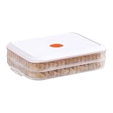 Teigtaschen Behälter,Stapelbarer Frischhaltebehälter Mit Deckel Für Kühlschrank & Gefrierschrank - Frischhaltend, Platzsparend & Küchenorganisation für Kekse, Donuts, Wonton-Nudeln