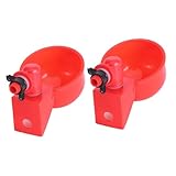 MOTHNUR 2 Stück Automatische Hühnertränke Langlebigem Material Geflügel Wassernapf mit Praktischem Design für Hühner Enten Gänse und Tauben Robuster Trinkspender für Sauberes Wasser im