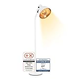 Hoberg Infrarot Heizstrahler mit Carbon-Heizelement 2000 W | Elektrischer Terrassenstrahler mit 3 Heizstufen & Fernbedienung | Schnelles Aufheizen & gezielte Wärme | Für Indoor & Outdoor [IP34]