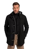JP 1880 Herren große Größen Übergrößen Menswear L-8XL Dufflecoat, wasserabweisend, Knebel Knöpfe, bis 8 XL schwarz 7XL 795121100-7XL