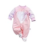 KIDDLETOWN Baby Schlafanzug, Strampler Neugeborene, Baby Schlafstrampler, Baby Strampler Langarm, Baby Pyjam, Baby Kleidung Mädchen, Babyschlafanzug Baumwolle, Schlafanzug für Mädchen Jung